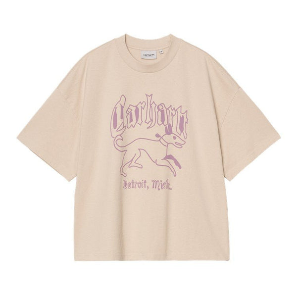Carhartt Wip S/S Hackwork T-Shirt - Fleur De Sel Heavy Stone Wash - Streetart.fr